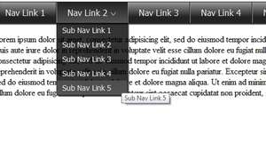 how to create a drop down nav menu with html5, css3, and jquery